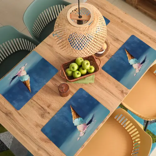 Ijshoorn - Bolletjes - Smelt - Roze Placemat vinyl groot -zzsfeer5_Kitchenyeah-website