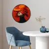 Oranje - Hoed - Vrouw Fotolijst rond zonder passe partout klein -sfeer2