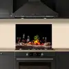 Stilleven - Eten - Drinken - Fruit - Zwart keuken achterwand spatscherm klein -sfeer1