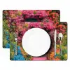 Bloemen - Deur - Roze Placemat vinyl groot -zzsfeer2_Kitchenyeah-website