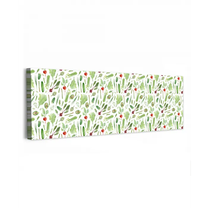 Groente - Patroon - Groen - Rood canvas 2cm klein 828 -z3d