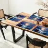 Golven - Zee - Kleurrijk - Rotsen Placemat vinyl groot -zzsfeer4_Kitchenyeah-website