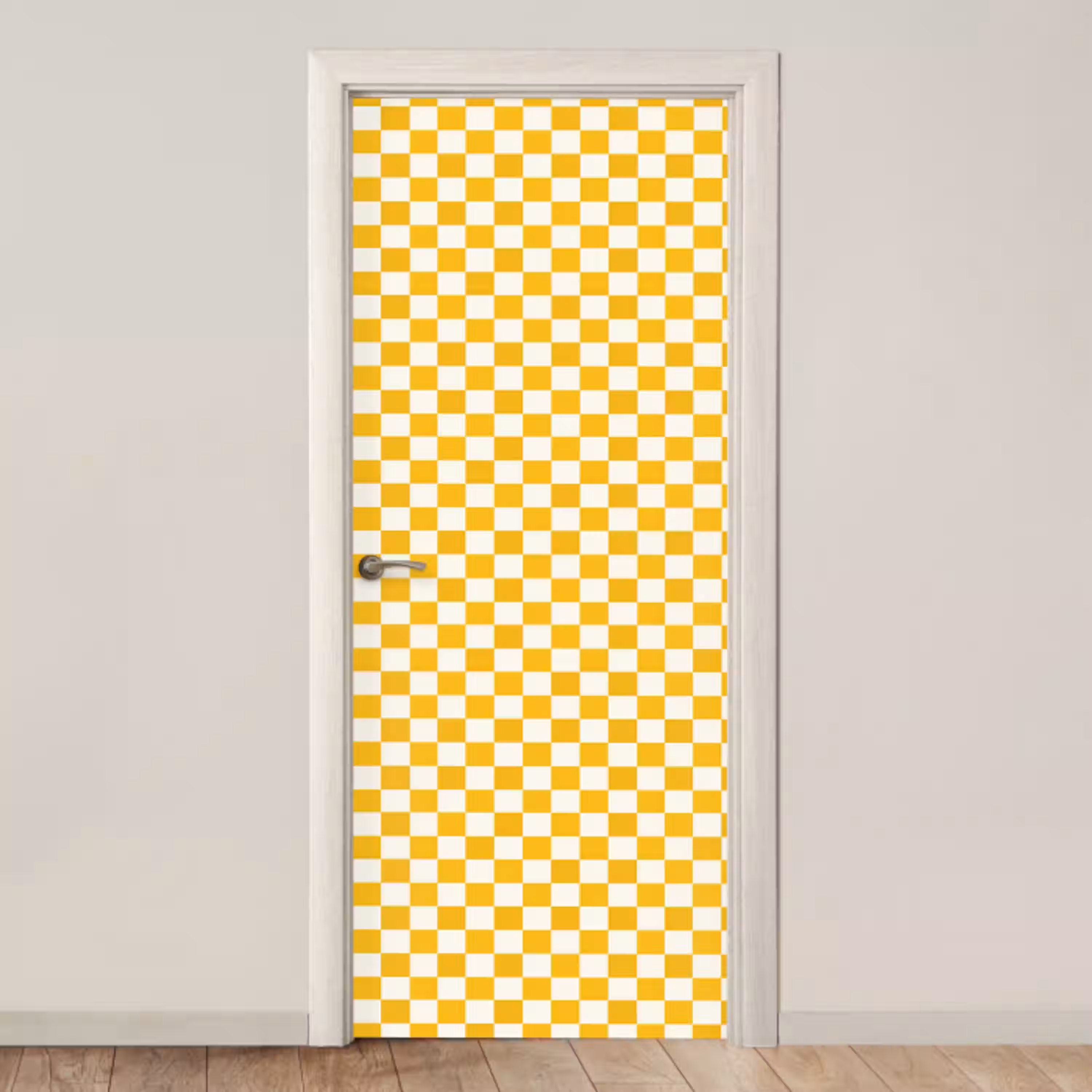 Traditioneel - Patroon - Geel deurposter klein 289 -3d_beige