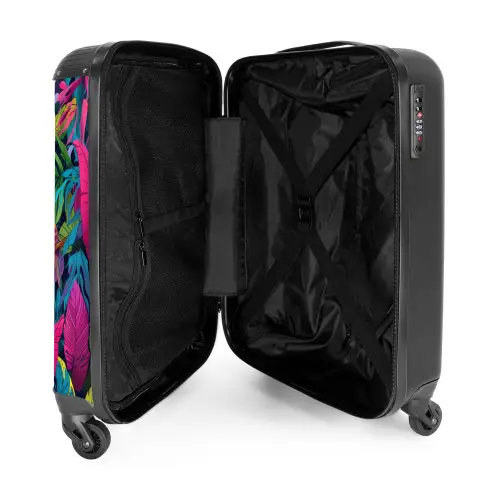 Kleurrijke papegaai NBS - Handbagage koffer - Unisex middel -binnenkant