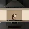 Egel - Snuitje - Bruin - Stekels keuken achterwand spatscherm klein -sfeer1