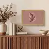Illustratie - Vogels - Abstract - Roze Light Box met kabel (Tafellamp) klein -sfeer2