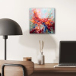 Bloemen - Abstract - Kunst - Modern aluminium wit klein -sfeer5
