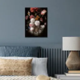 Bloemen - Jan Davidsz de Heem - Tijger - Schilderij - Stilleven - Oude meesters poster papier klein -sfeer2