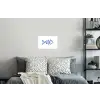 Vis - Minimalistisch - Blauw - Lijn Muursticker klein -slaapkamer