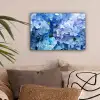 Hortensia - Waterdruppel - Bloemen - Botanisch - Blauw canvas 2cm klein -sfeer1