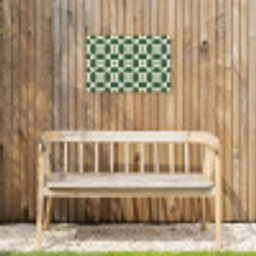Tegel - Klassiek - Groen Tuinposter op houten frame 2 cm dik klein 845 -sfeer4
