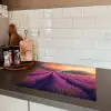 Lavendelveld - Quote - Zonsondergang Inductie beschermer vinyl 3mm middel -sfeer3