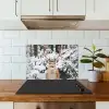 Hert - Sneeuw - Winter - Bos - Dieren keuken achterwand spatscherm klein -sfeer2