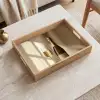 Champagne - Beige - Schaduw - Bubbels Dienblad Rechthoek middel -sfeer1
