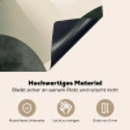 Vlakken - Abstract - Beige - Cirkels Inductie beschemer met haakjes klein -ky-onderkant-de