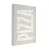Pizza - Decoratie - Japandi - Wit PET vilt klein -3d
