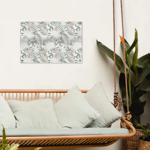 Bohemian - Bloemen - Bladeren - Jungle - Tropical tuinposter los doek klein -sfeer7
