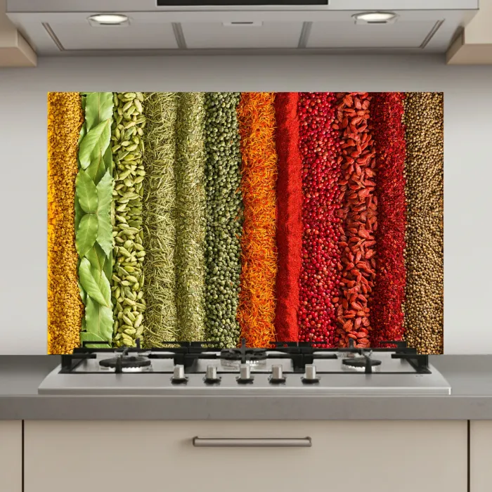 Kruiden - Specerijen - Kleurrijk keuken achterwand spatscherm klein -3d_website