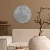 Patroon - Grijs - Oud - Beton Wandcirkel kunststof plaat 5mm dik klein 188 -sfeer1