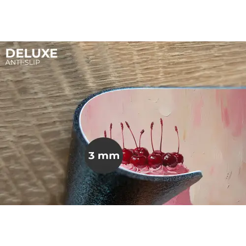 Taart - Pink - Cherry Placemat vinyl groot -closeup
