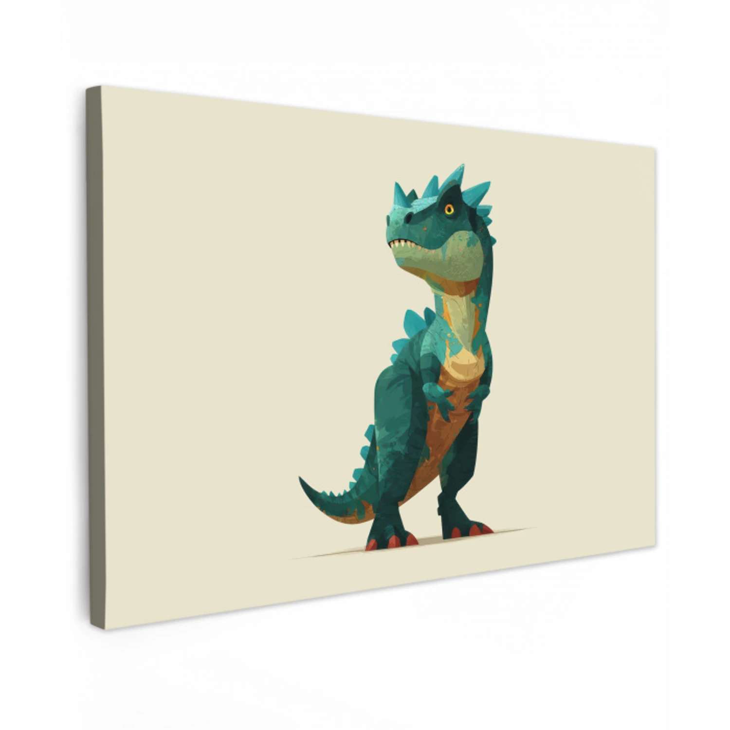 Stekels - Dino - Blauw - Gespierd canvas 2cm klein -z3d