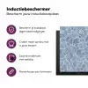 Abstract - Blauw - Bladeren Inductie beschermer vinyl 3mm klein -zzzzzzz-cc-usp