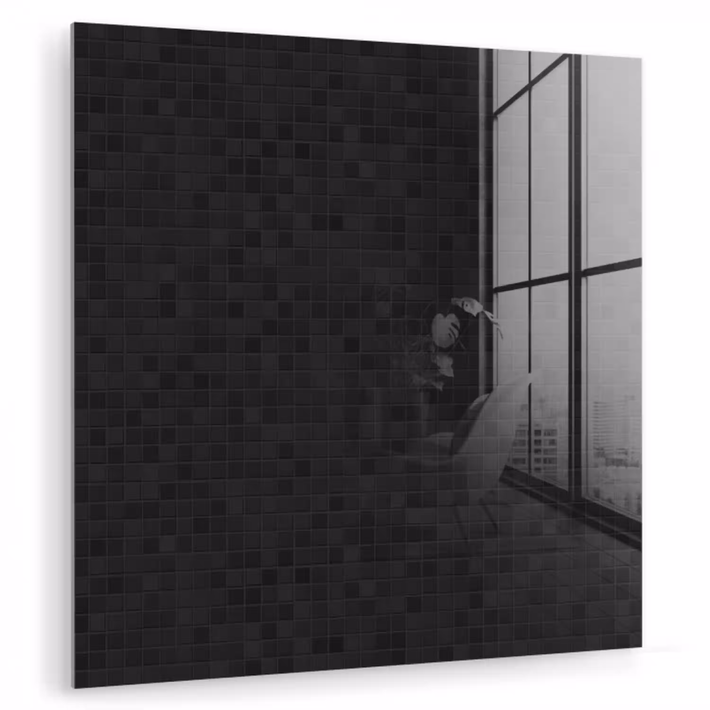Mozaïek - Patroon - Antraciet - Zwart plexiglas 5mm klein 11 -zzzproduct_nieuw