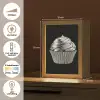 Cupcake - Luxueus - Zilver Light Box met kabel (Tafellamp) klein -USP_NL