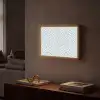 Zebra - Motief - Blauw - Wit Light Box met batterij (Wandlamp) middel 907 -sfeer1