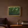 Bladeren - Schaduw - Groen - Textuur Light Box met batterij (Wandlamp) middel -sfeer4