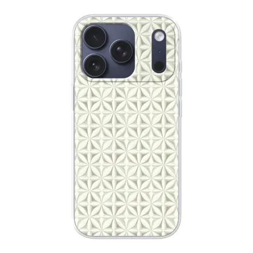Abstract - Structuur - Grijs - Wit Telefoonhoesje iPhone 17 Pro klein 878 -3d
