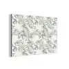 Bohemian - Bloemen - Bladeren - Jungle - Tropical aluminium wit klein -3d