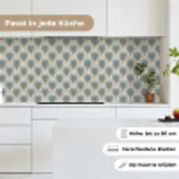 Waaier - Klassiek - Blauw keuken achterwand 2 middel 871 -sfeer4_DE