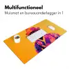 Aap - Kimono - Bloemen - Hoofdtooi Muismat XXL klein -sfeer4