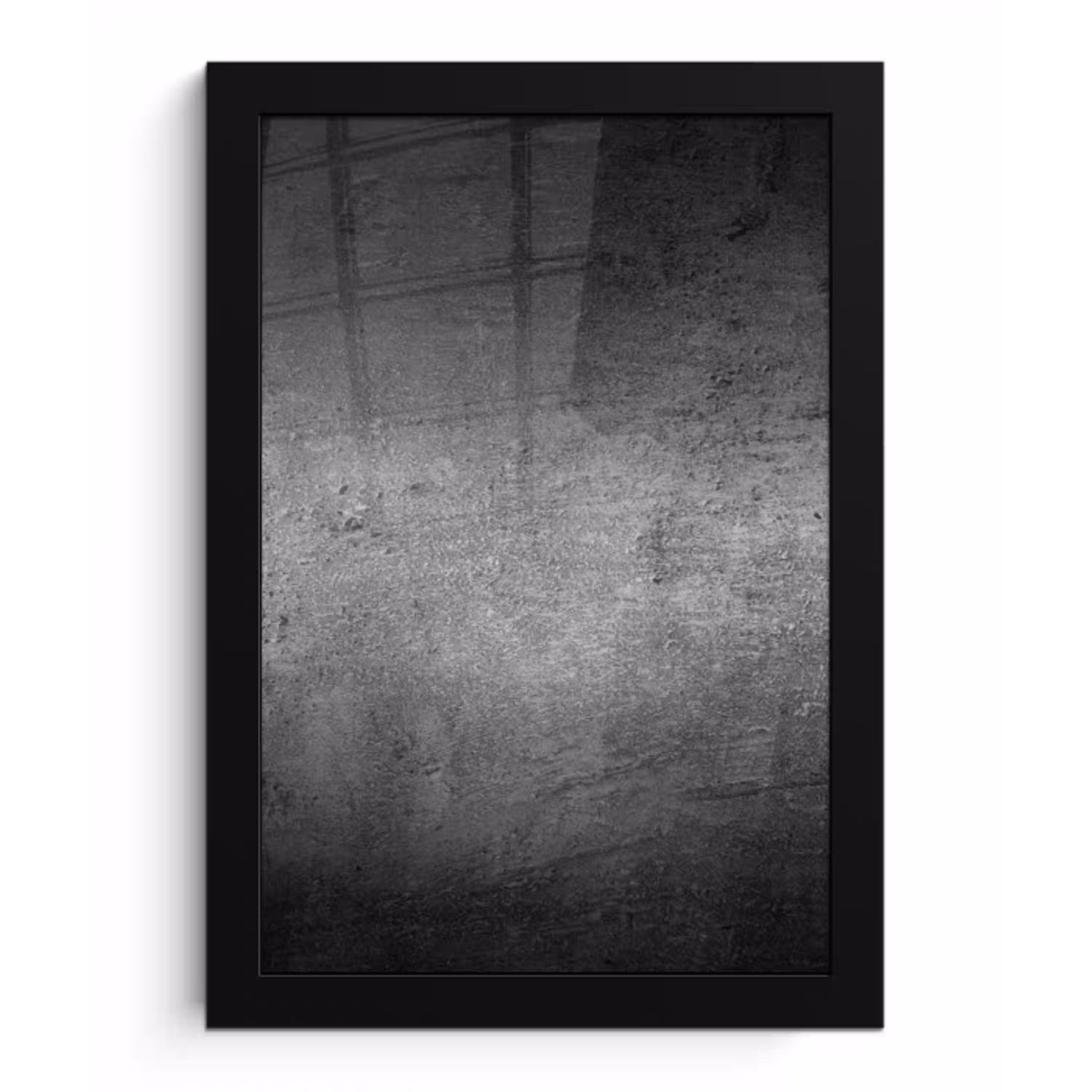 Beton - Grijs - Retro - Cement - Textuur fotolijst zwart zonder passe partout klein -3d