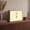Illustratie - Tulp - Zwart Light Box met batterij (Wandlamp) middel -sfeer2