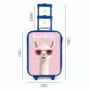 Lama - Wit - Zonnebril - Wimpers Kinderkoffer - Blauw klein -productfoto_formaten