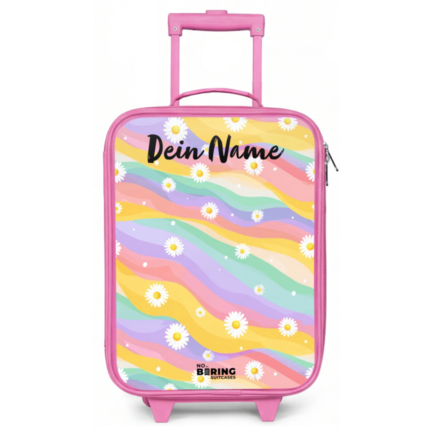 Madeliefjes - Kleurrijk - Pastel Kinderkoffer - Roze klein -zz3dotto