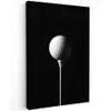 Golfbal - Minimalistisch - Wit canvas 2cm klein -z3d