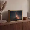 Piramide - Woestijn - Licht Light Box met batterij (Wandlamp) middel -sfeer2