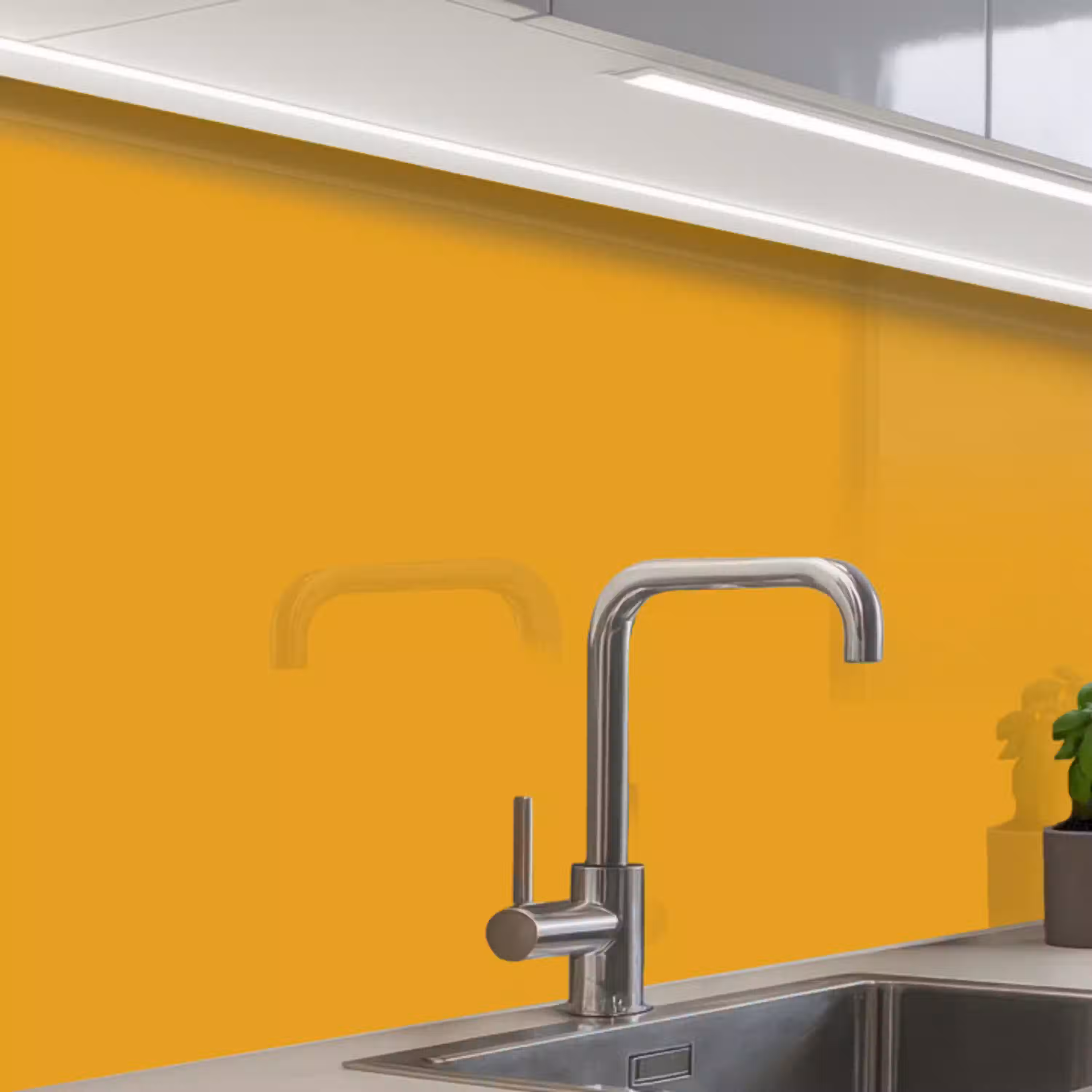 Okergeel - Herfst - Interieur keuken achterwand 2 middel 865 -zzzz3d_schuin