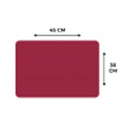 Rood - Effen kleur Placemat vinyl groot 368 -specs