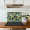 Geel - Bloemen - Groen - Bladeren keuken achterwand spatscherm klein 900 -sfeer2