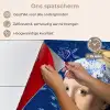 Meisje met de parel - Delfts blauw - Vermeer - Bloemen - Schilderij - Oude meesters keuken achterwand spatscherm klein -spatscherm_NL