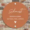 Terracotta - Sierlijk Naambord Rond klein -sfeer2