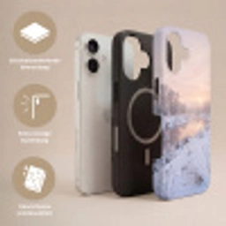 Rivier - Winter - Landschap - Sneeuw - Zonsopgang Toughcase MagSafe Apple iPhone 17 klein -USP_Lagen_NL