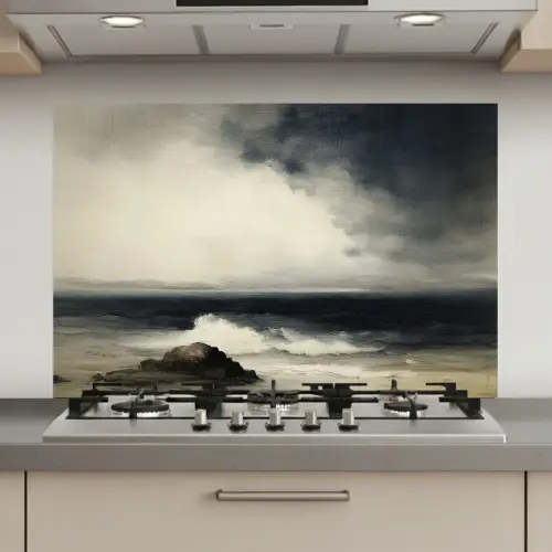 Zee - Rotsen - Storm keuken achterwand spatscherm klein -3d_website