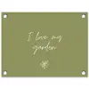 I Love My Garden tuinposter los doek klein -3d