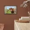 Doorkijk - Koe - Weiland - Landschap - Dieren aluminium wit klein -sfeer4
