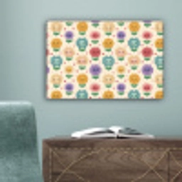Bloemen - Hartjes - Kleurrijk canvas 2cm klein 34 -sfeer4
